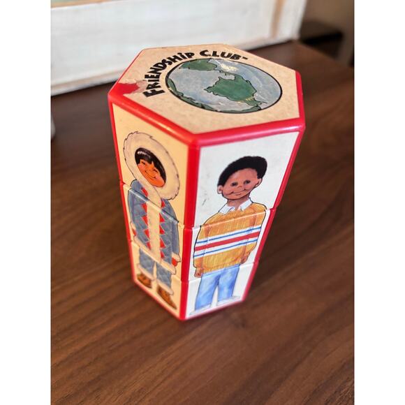 Friendship Club Retro Twisting Toy Kids Vintage Global Countries - Picture 2 of 7